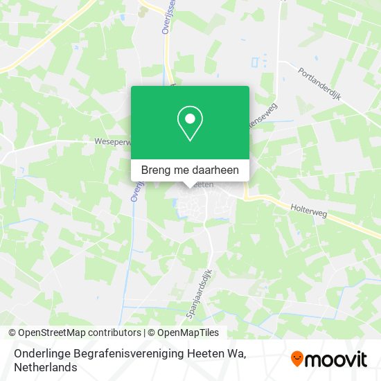 Onderlinge Begrafenisvereniging Heeten Wa kaart