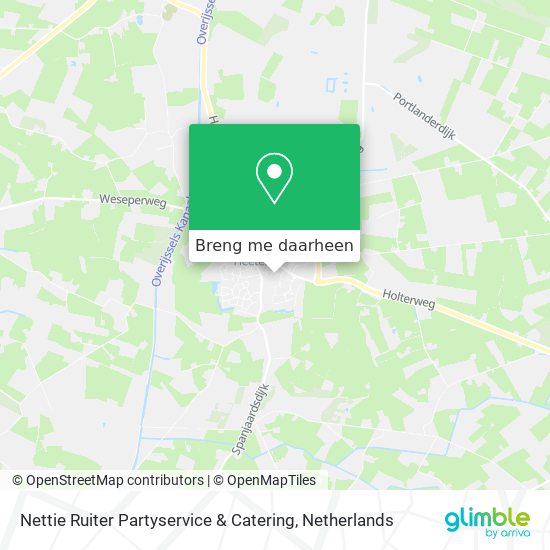 Nettie Ruiter Partyservice & Catering kaart