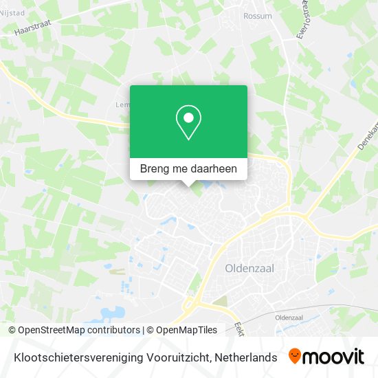 Klootschietersvereniging Vooruitzicht kaart