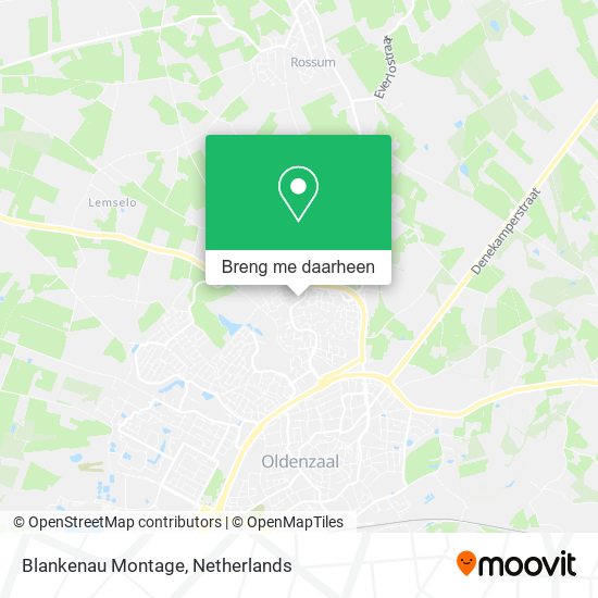 Blankenau Montage kaart
