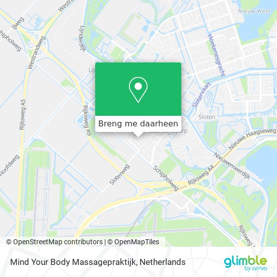 Mind Your Body Massagepraktijk kaart