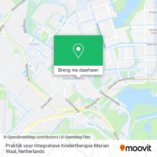 Praktijk voor Integratieve Kindertherapie Merian Waal kaart