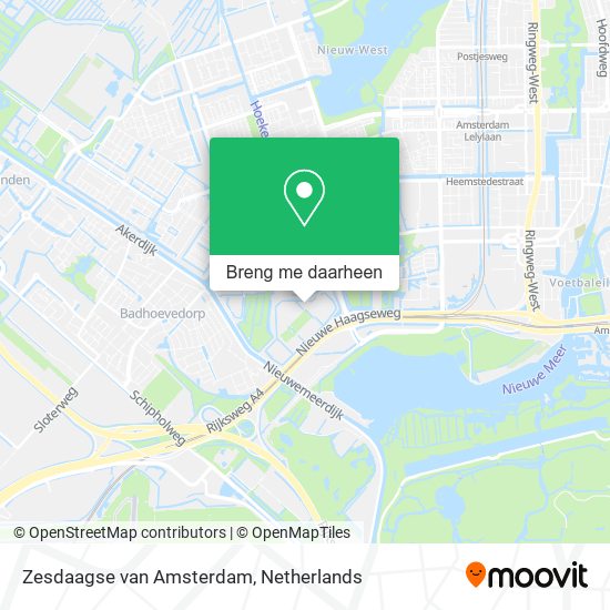 Zesdaagse van Amsterdam kaart