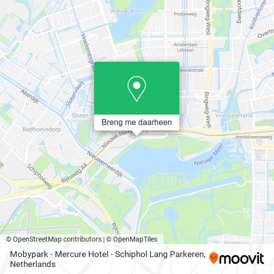 Mobypark - Mercure Hotel - Schiphol Lang Parkeren kaart