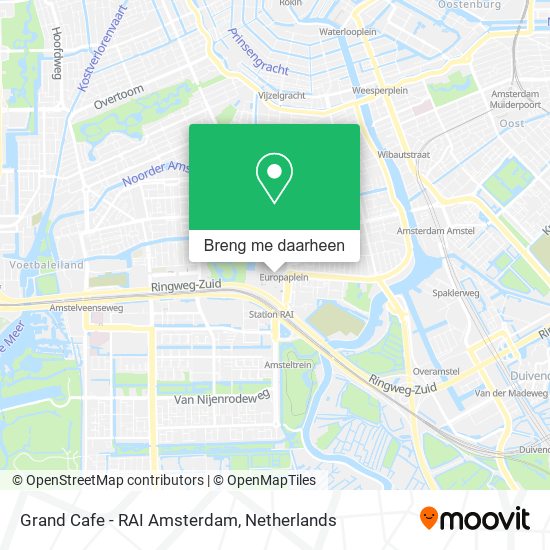 Grand Cafe - RAI Amsterdam kaart