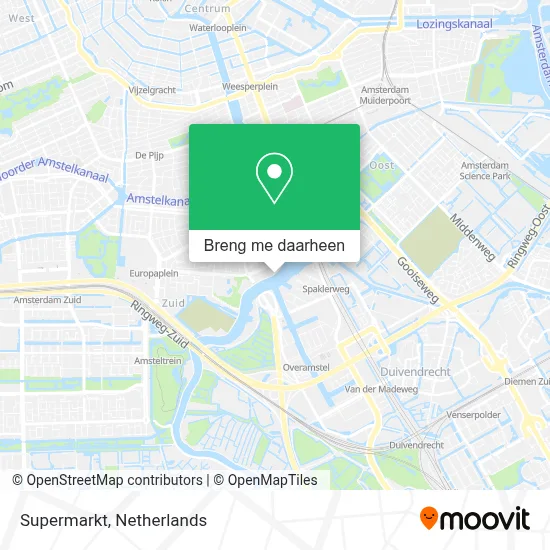 Supermarkt kaart
