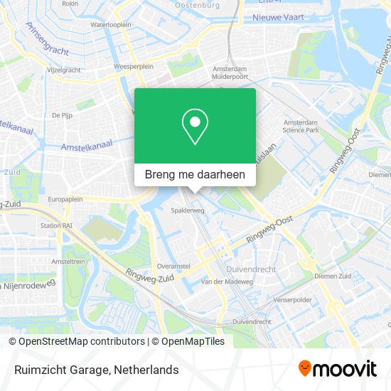 Ruimzicht Garage kaart