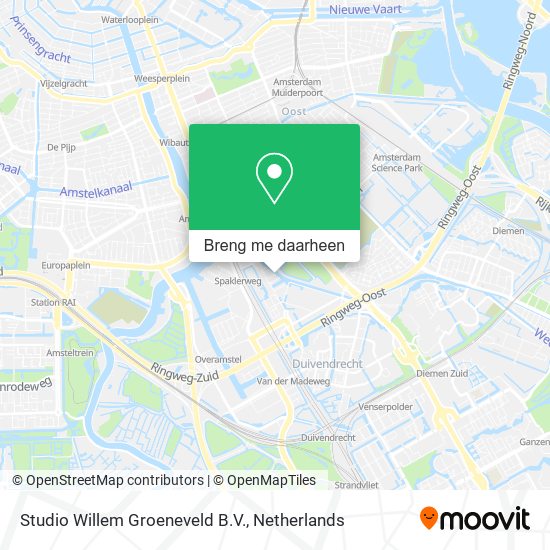 Studio Willem Groeneveld B.V. kaart