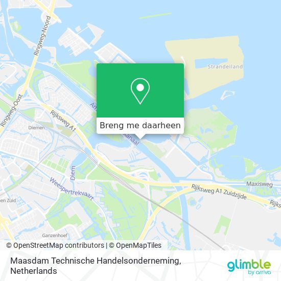 Maasdam Technische Handelsonderneming kaart