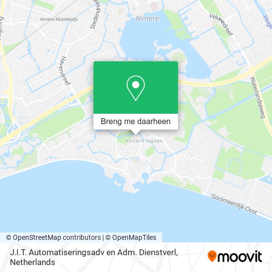 J.I.T. Automatiseringsadv en Adm. Dienstverl kaart