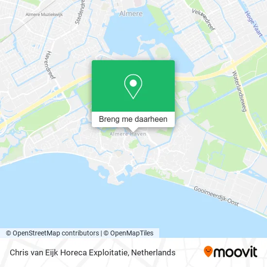 Chris van Eijk Horeca Exploitatie kaart