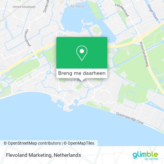 Flevoland Marketing kaart