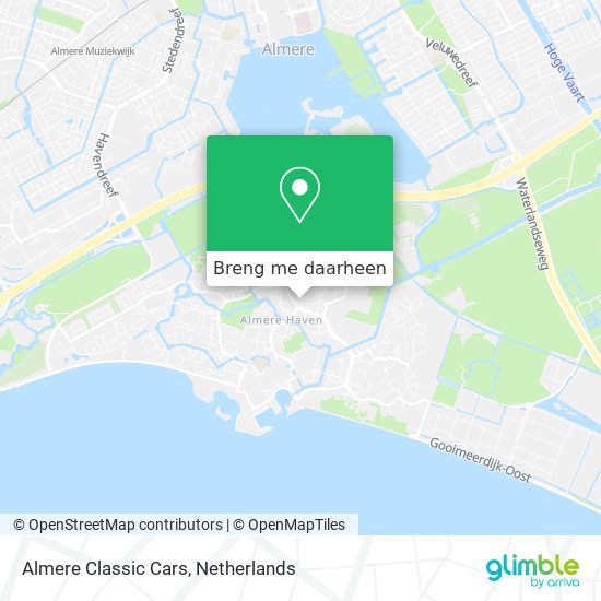 Almere Classic Cars kaart