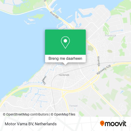 Motor Vama BV kaart