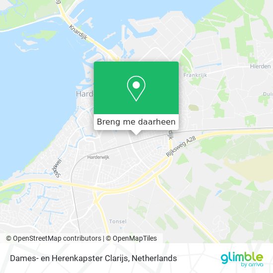 Dames- en Herenkapster Clarijs kaart