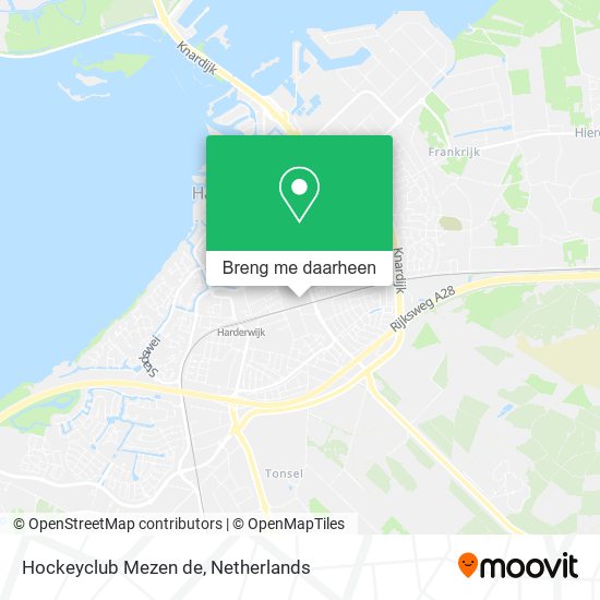 Hockeyclub Mezen de kaart