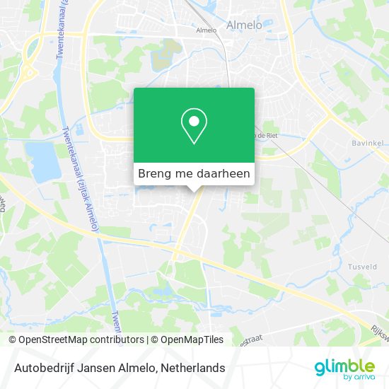 Autobedrijf Jansen Almelo kaart