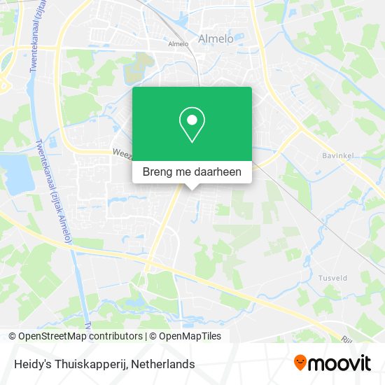 Heidy's Thuiskapperij kaart