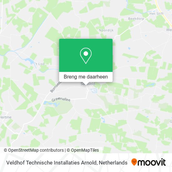 Veldhof Technische Installaties Arnold kaart