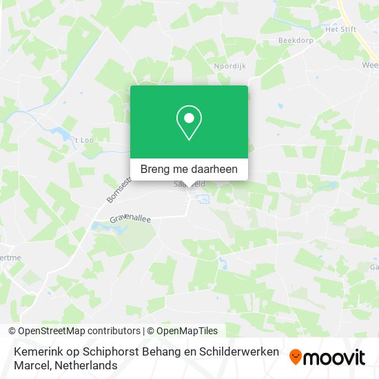 Kemerink op Schiphorst Behang en Schilderwerken Marcel kaart