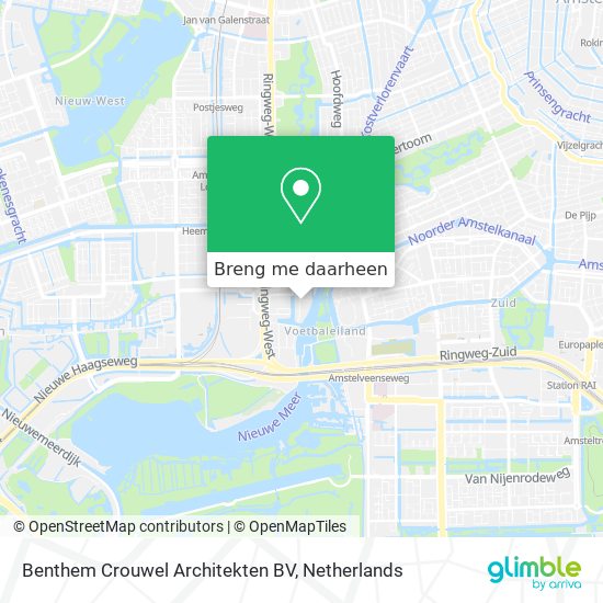 Benthem Crouwel Architekten BV kaart