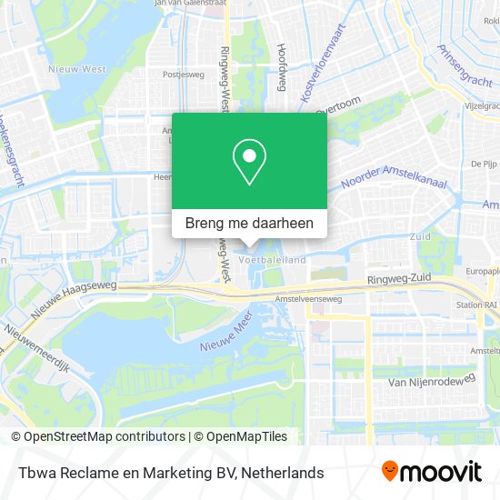 Tbwa Reclame en Marketing BV kaart