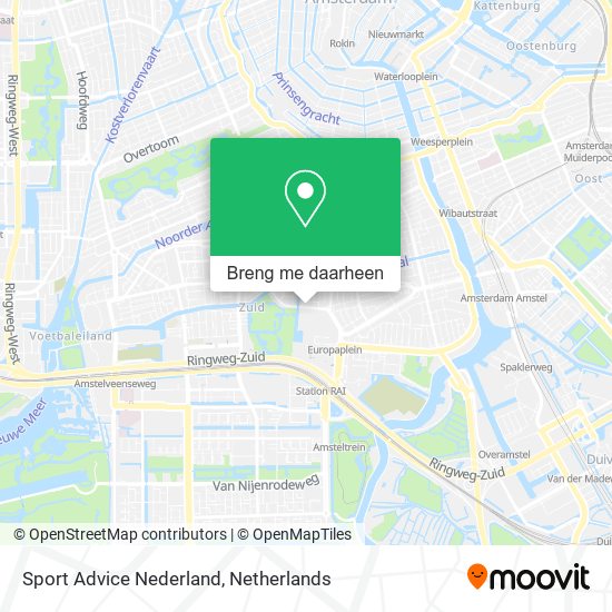 Sport Advice Nederland kaart