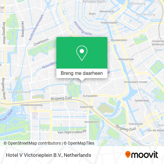Hotel V Victorieplein B.V. kaart
