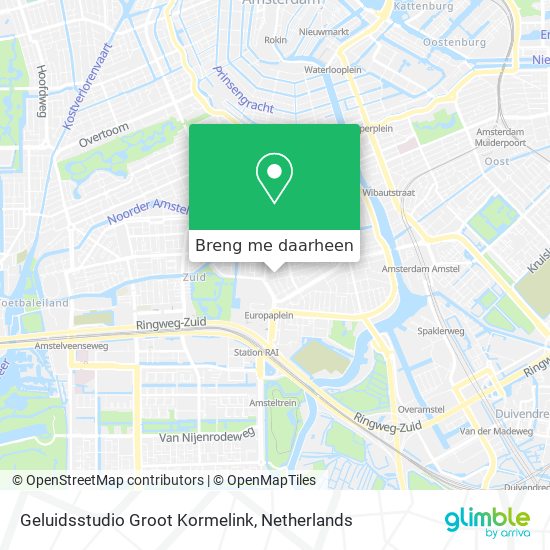 Geluidsstudio Groot Kormelink kaart