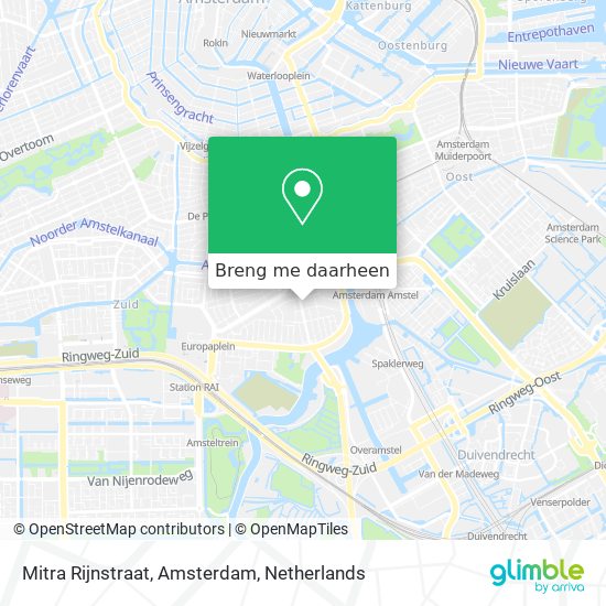Mitra Rijnstraat, Amsterdam kaart