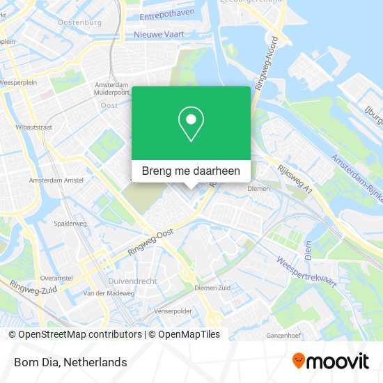 Hoe gaan naar Bom Dia in Amsterdam via Bus, Trein, Tram of Metro?