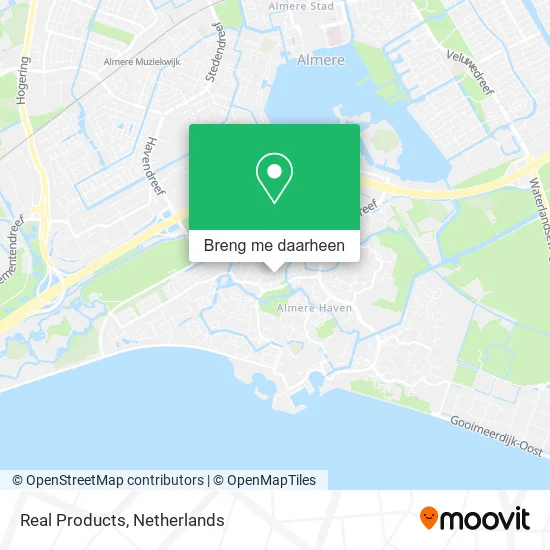 Real Products kaart