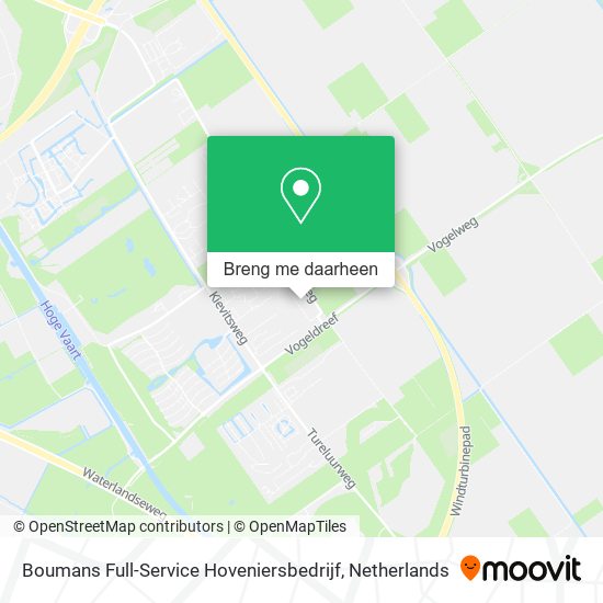 Boumans Full-Service Hoveniersbedrijf kaart