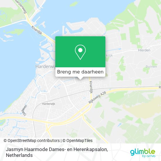 Jasmyn Haarmode Dames- en Herenkapsalon kaart