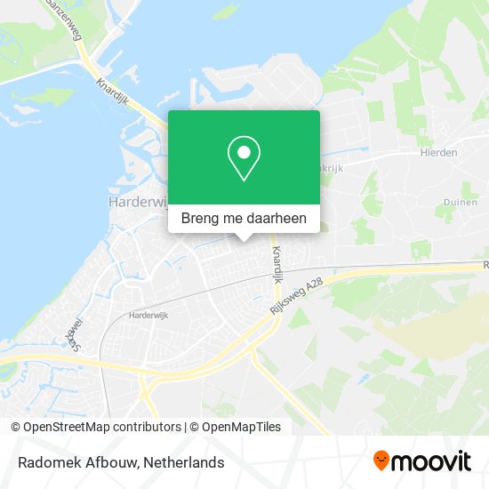 Radomek Afbouw kaart