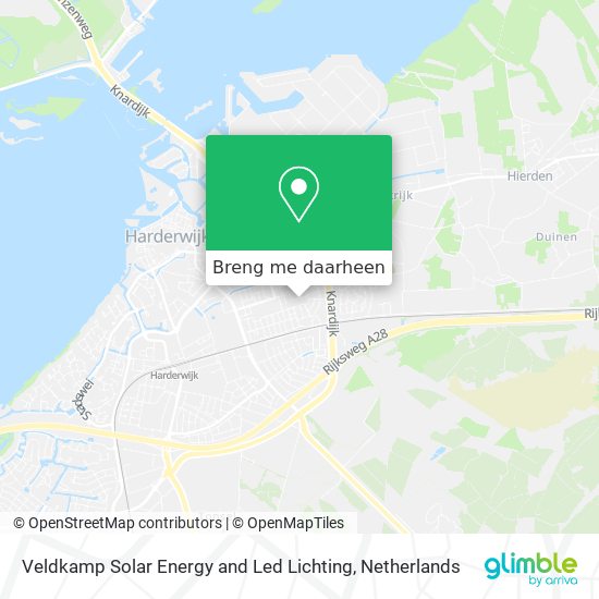 Veldkamp Solar Energy and Led Lichting kaart