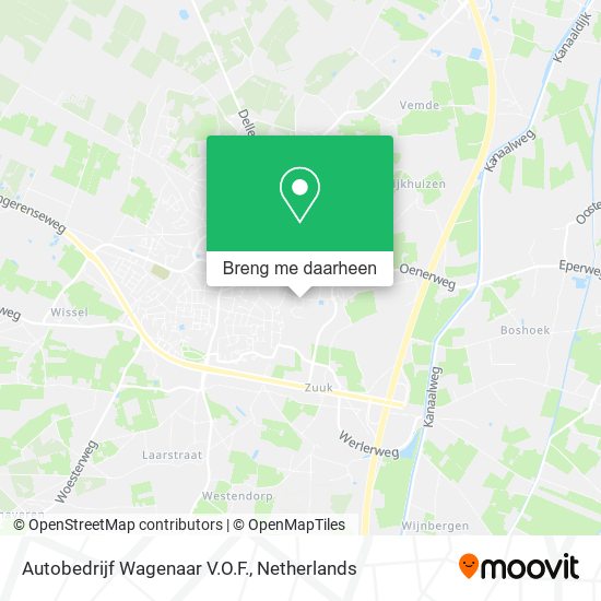 Autobedrijf Wagenaar V.O.F. kaart