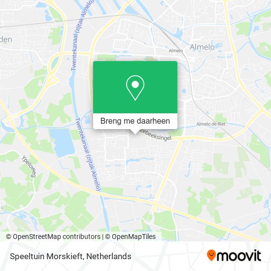 Speeltuin Morskieft kaart