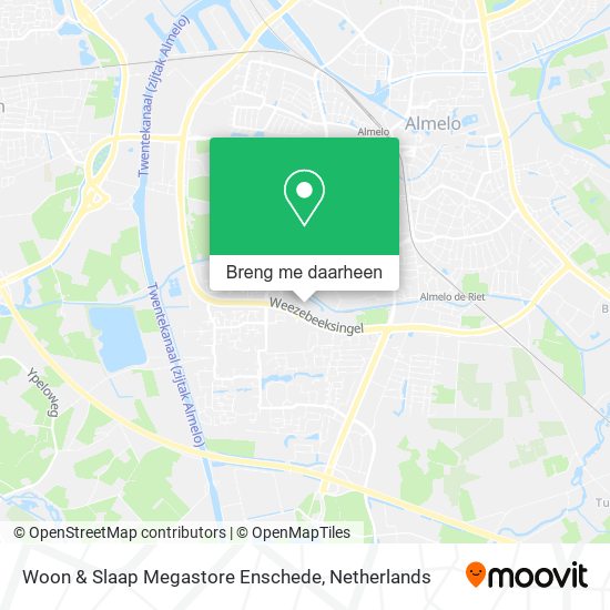 Woon & Slaap Megastore Enschede kaart