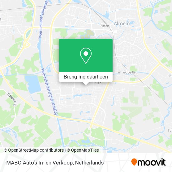 MABO Auto's In- en Verkoop kaart