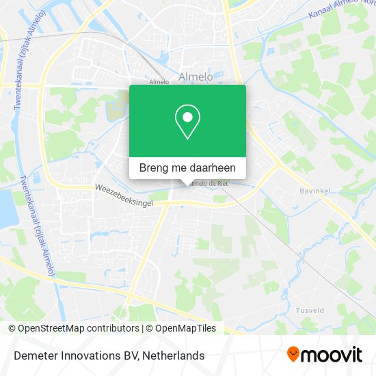 Demeter Innovations BV kaart