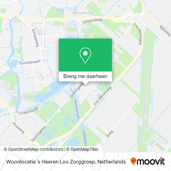 Woonlocatie 's Heeren Loo Zorggroep kaart