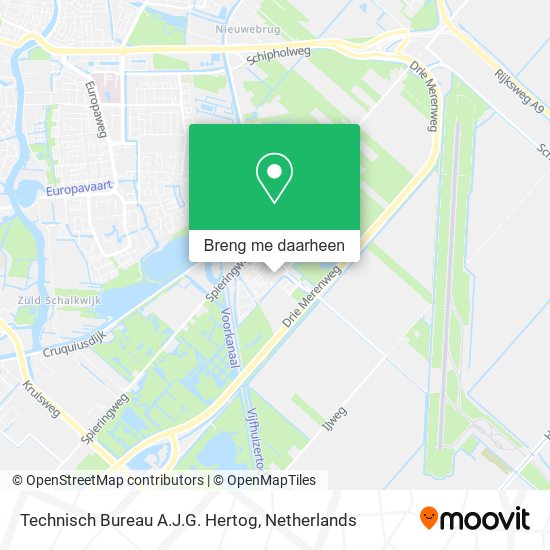 Technisch Bureau A.J.G. Hertog kaart