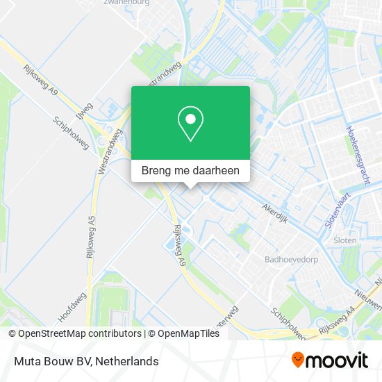 Muta Bouw BV kaart