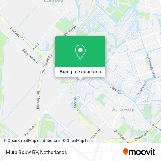 Muta Bouw BV kaart