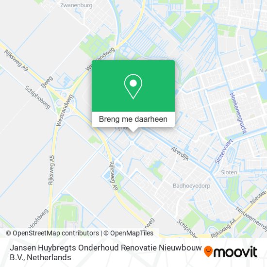 Jansen Huybregts Onderhoud Renovatie Nieuwbouw B.V. kaart
