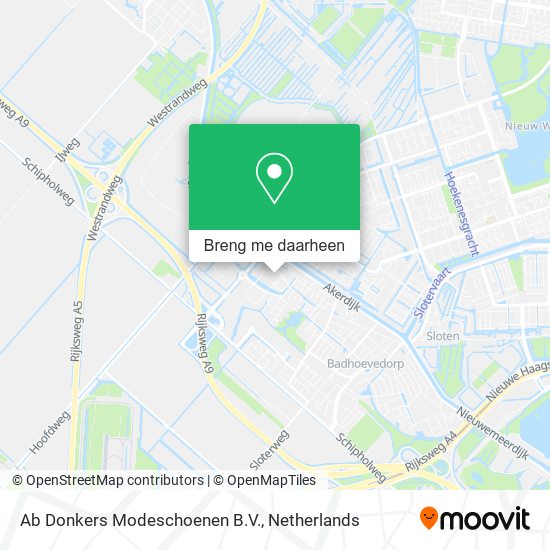 Ab Donkers Modeschoenen B.V. kaart