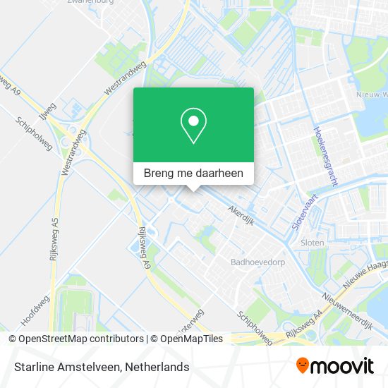 Starline Amstelveen kaart