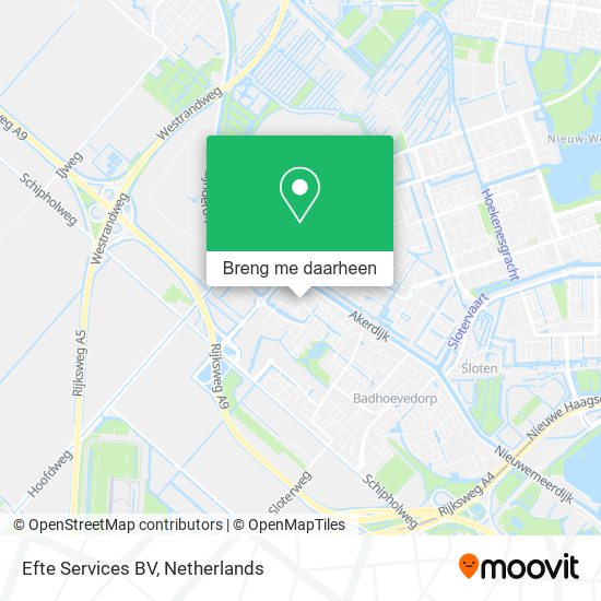 Efte Services BV kaart