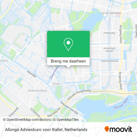 Allongé Adviesburo voor Ballet kaart